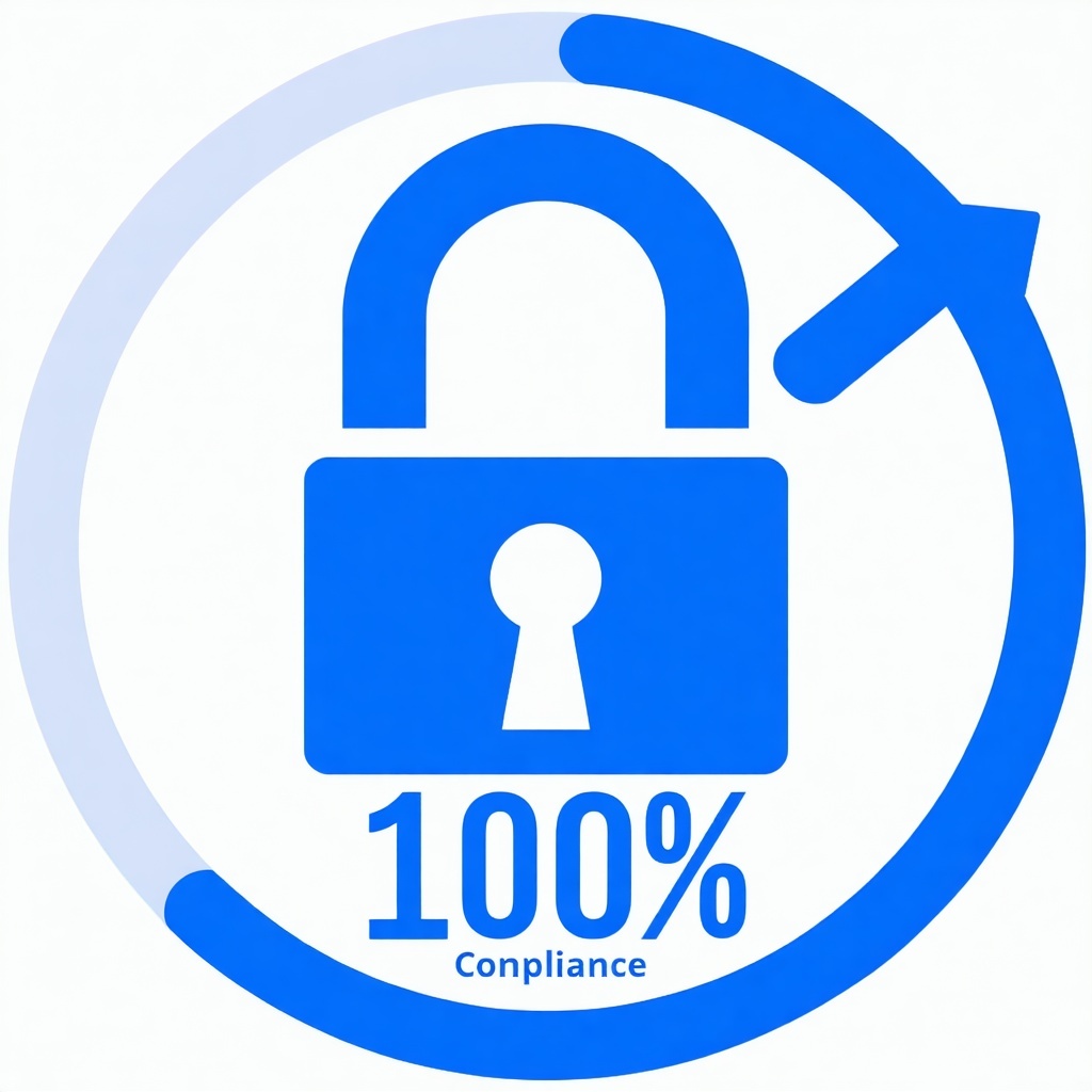 100 Compliance symbol as a lock Icon showing 100 results-1